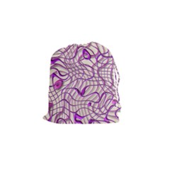 Ribbon Chaos 2 Lilac Drawstring Pouches (small)  by ImpressiveMoments