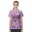 Ribbon Chaos 2 Lilac Women s Sport Mesh Tees View1