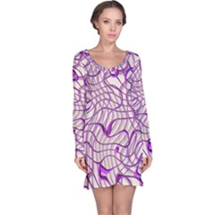 Ribbon Chaos 2 Lilac Long Sleeve Nightdresses by ImpressiveMoments