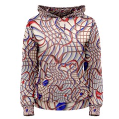 Ribbon Chaos 2 Red Blue Women s Pullover Hoodies by ImpressiveMoments