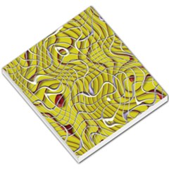 Ribbon Chaos 2 Yellow Small Memo Pads by ImpressiveMoments