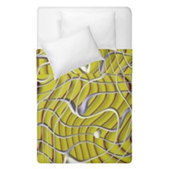 Ribbon Chaos 2 Yellow Duvet Cover (single Size) by ImpressiveMoments