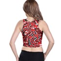 Ribbon Chaos Red Racer Back Crop Tops View2