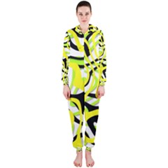 Ribbon Chaos Yellow Hooded Jumpsuit (ladies)  by ImpressiveMoments