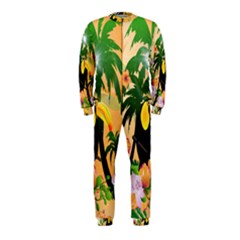 Cute Toucan With Palm And Flowers OnePiece Jumpsuit (Kids)