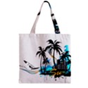 Surfing Zipper Grocery Tote Bags View1