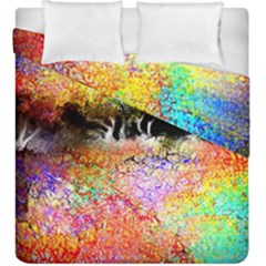 Colorful Tree Landscape Duvet Cover (king Size) by digitaldivadesigns