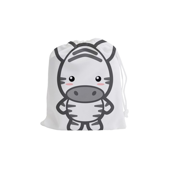 Kawaii Zebra Drawstring Pouches (Medium) 