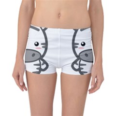 Kawaii Zebra Reversible Boyleg Bikini Bottoms by KawaiiKawaii