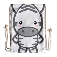 Kawaii Zebra Drawstring Bag (large) by KawaiiKawaii