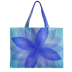 Abstract Lotus Flower 1 Zipper Tiny Tote Bags by MedusArt