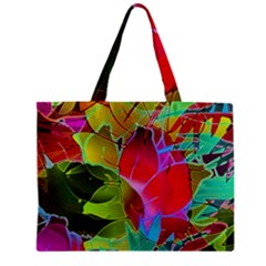 Floral Abstract 1 Tiny Tote Bags by MedusArt