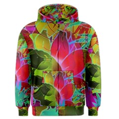 Floral Abstract 1 Men s Zipper Hoodies by MedusArt