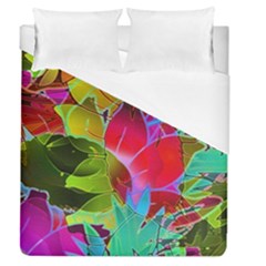 Floral Abstract 1 Duvet Cover Single Side (full/queen Size) by MedusArt