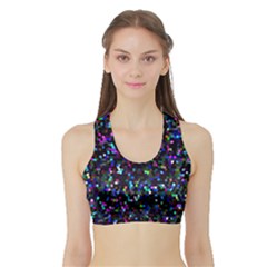 Glitter 1 Women s Sports Bra With Border