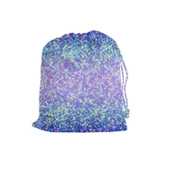 Glitter 2 Drawstring Pouches (large)  by MedusArt