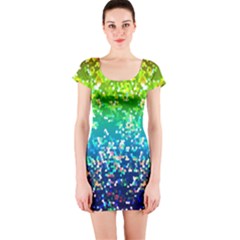 Glitter 4 Short Sleeve Bodycon Dresses by MedusArt