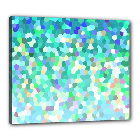 Mosaic Sparkley 1 Canvas 24  X 20  by MedusArt