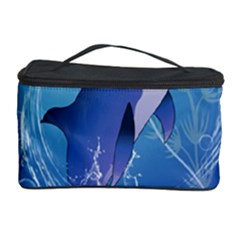 Cute Dolphin Jumping By A Circle Amde Of Water Cosmetic Storage Cases by FantasyWorld7