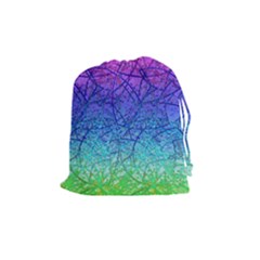 Grunge Art Abstract G57 Drawstring Pouches (medium)  by MedusArt