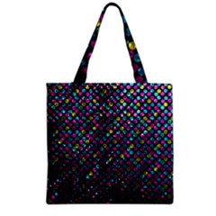 Polka Dot Sparkley Jewels 2 Grocery Tote Bags by MedusArt