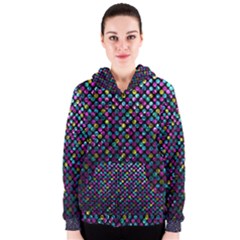 Polka Dot Sparkley Jewels 2 Women s Zipper Hoodies by MedusArt