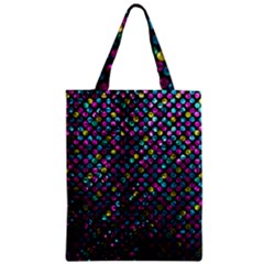 Polka Dot Sparkley Jewels 2 Zipper Classic Tote Bags by MedusArt