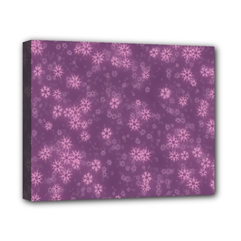 Snow Stars Lilac Canvas 10  X 8  by ImpressiveMoments