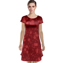 Snow Stars Red Cap Sleeve Nightdresses by ImpressiveMoments