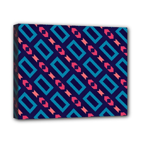 Rectangles And Other Shapes Pattern Canvas 10  X 8  (stretched) by LalyLauraFLM