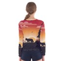 The Lonely Wolf In The Sunset Women s Long Sleeve T-shirts View2