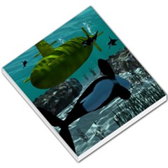 Submarine With Orca Small Memo Pads by FantasyWorld7