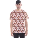 Brown Pretzel Illustrations Pattern Men s Sport Mesh Tees View1