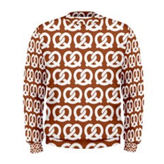 Brown Pretzel Illustrations Pattern Men s Sweatshirts by GardenOfOphir