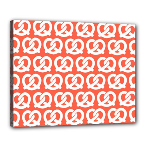 Coral Pretzel Illustrations Pattern Canvas 20  X 16  by GardenOfOphir