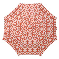 Coral Pretzel Illustrations Pattern Straight Umbrellas by GardenOfOphir