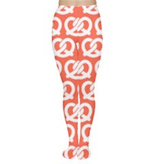 Coral Pretzel Illustrations Pattern Women s Tights by GardenOfOphir