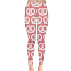 Chic Pretzel Illustrations Pattern Women s Leggings by GardenOfOphir