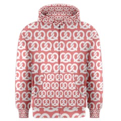 Chic Pretzel Illustrations Pattern Men s Zipper Hoodies