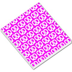 Pink Pretzel Illustrations Pattern Small Memo Pads