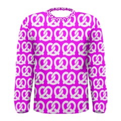 Pink Pretzel Illustrations Pattern Men s Long Sleeve T-shirts by GardenOfOphir