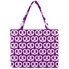 Purple Pretzel Illustrations Pattern Tiny Tote Bags by GardenOfOphir