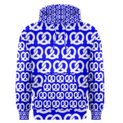Blue Pretzel Illustrations Pattern Men s Pullover Hoodies by GardenOfOphir
