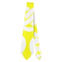 Yellow Pretzel Illustrations Pattern Neckties (Two Side)  View2