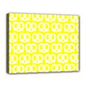 Yellow Pretzel Illustrations Pattern Canvas 14  x 11  View1