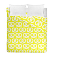 Yellow Pretzel Illustrations Pattern Duvet Cover (twin Size) by GardenOfOphir