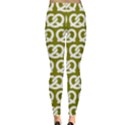 Olive Pretzel Illustrations Pattern Women s Leggings View2