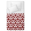 Red Pretzel Illustrations Pattern Duvet Cover Single Side (Single Size) View1