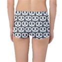 Gray Pretzel Illustrations Pattern Boyleg Bikini Bottoms View2