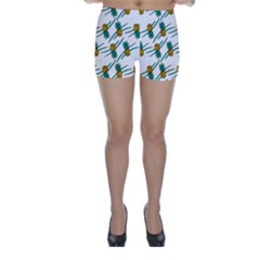 Pineapple Pattern Skinny Shorts